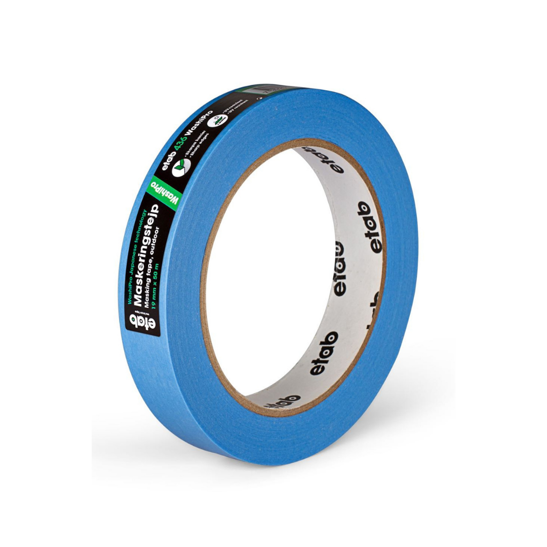 WashiPro Etab 436 - 19mm x 50m - Blå Utomhus