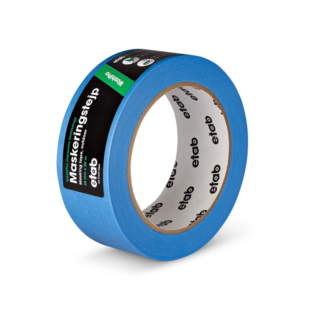 WashiPro Etab 436 - 38mm x 50m - Blå Utomhus